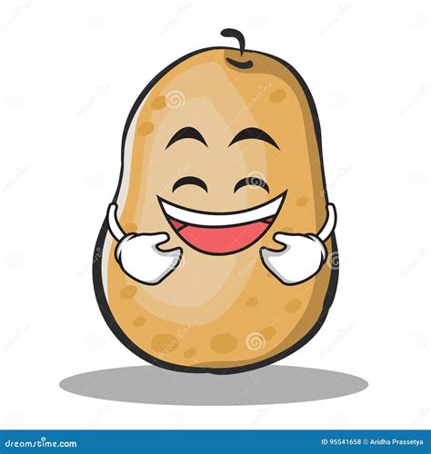 Potato Character With Happy Pose Royalty Free Stock Photography