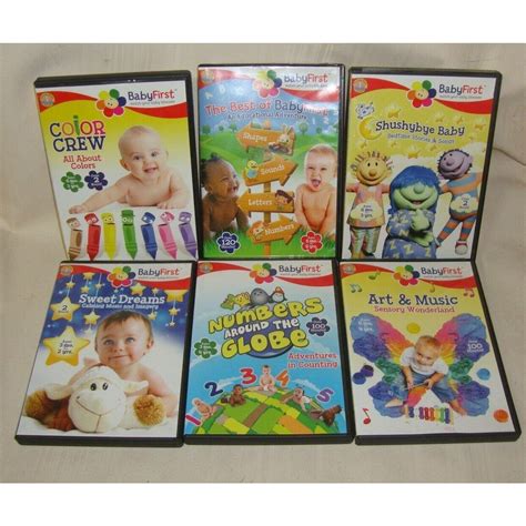Lot Of 6 Baby Einstein Dvds Sweet Dreams Color Crew Shushybye Baby