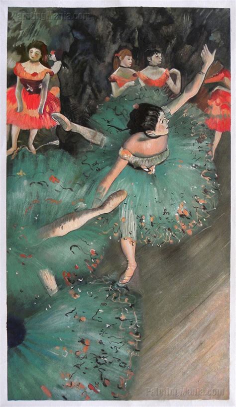 The Green Dancer Edgar Degas Hand Painted Oil Painting Etsy Uk