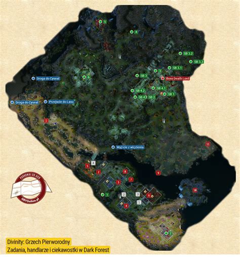 Dark Forest Dark Forest Mapy Lokacji W Divinity Grzech Pierworodny