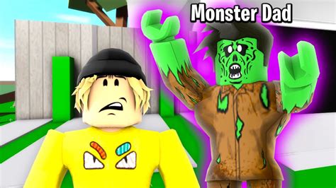 I Got Adopted By Monster Dad In Brookhaven👻💀😨roblox Youtube