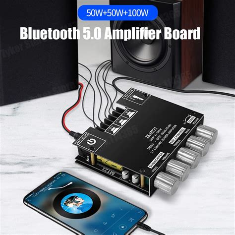 ZK MT21 Bluetooth 5 0 HiFi Subwoofer Amplifier Board Potência Áudio