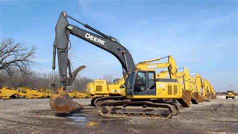 John Deere 270 Hydraulic Excavator Wtbg Pads 42 Inch Bucket Tire Uc