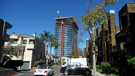 Construction Workers Top Out Luxury Apartment Tower At Westfield Utc