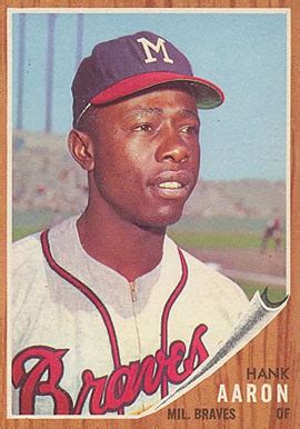 Perched above the left field seats, the hank aaron terrace pays homage to our home run king, hank aaron. 1962 Topps Hank Aaron #320 Baseball Card Value Price Guide