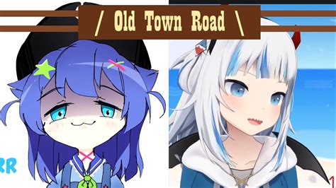 Old Town Road Gawr Gura X Senzawa Cover Duet Youtube