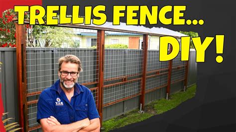 How To Build A Trellis Fence Awesome Easy To Build Project Youtube