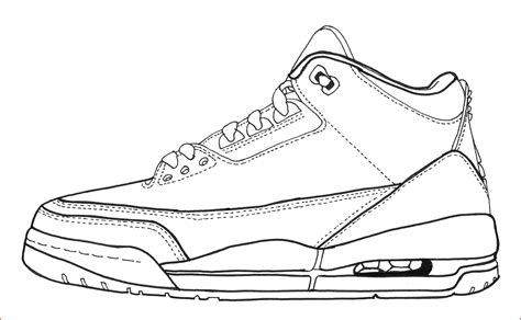 Nike Air Jordan Sneaker Coloring Pages Coloring Pages