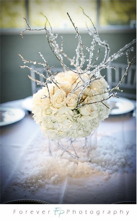 Winter Branches Wedding Centerpieces Ideas Robs Viva
