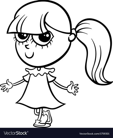 Girl Cartoon Characters Coloring Pages