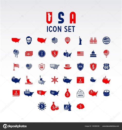 Pictures American Culture American Culture Icons — Stock Vector