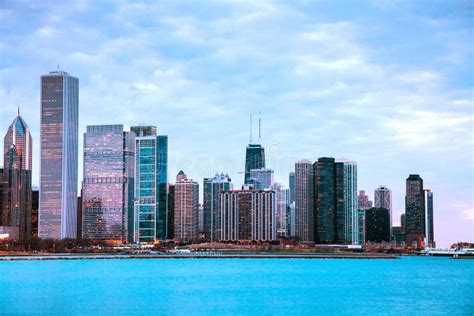 Chicago Downtown Cityscape Stock Photo Image Of Famous 46571364