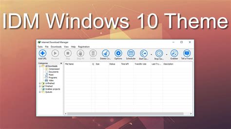 This will become history thanks to internet download manager. IDM Windows 10 Theme - Download & Install - YouTube