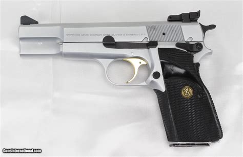 Browning Hi Power Semi Auto Pistol 9mm Silver Chrome 1992