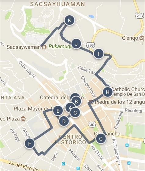 A Comprehensive Guide To Cusco Peru In A Day Walking Tour Map