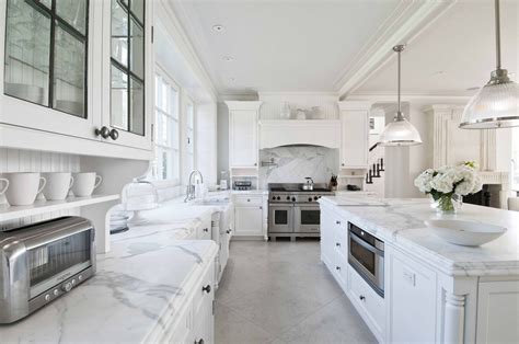 Luxury White Kitchen Design In Vince Camutos 72 Million Hamptons Mansion