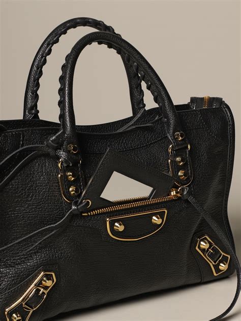 balenciaga city classic s bag in grained leather shoulder bag balenciaga women black