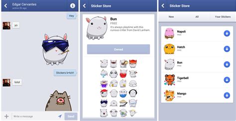 Facebook Messenger Update Brings Cutesy Stickers To Messaging App