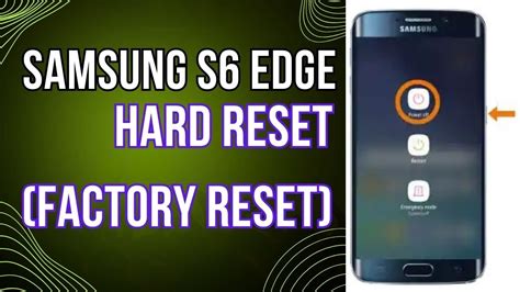 Samsung S6 Edge Hard Reset Factory Reset Youtube