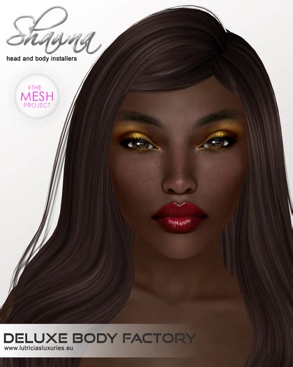 Second Life Marketplace Afro American Skin Line Shawna Tmp Head Body