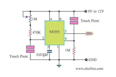 This circuit is similar to the led clock using 12 neon indicator lamps instead of leds. 8 simple touch switch circuit projects | Circuit projects ...
