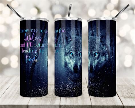 20 Oz Skinny Tumbler Sublimation Design Throw Me To The Etsy Uk