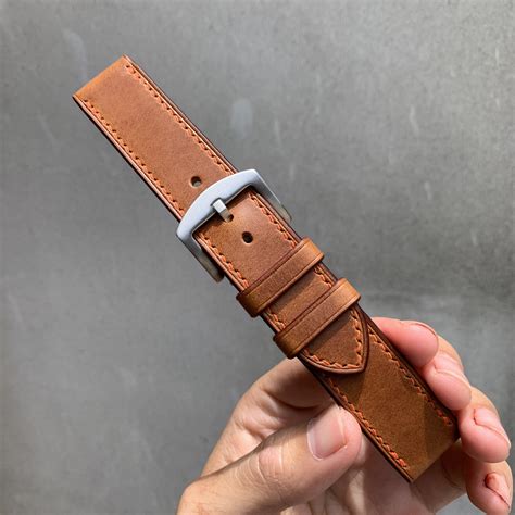 Handmade Leather Watch Strap 16mm 18mm 19mm 20mm 21mm Etsy