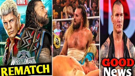 Roman Reigns vs Cody Rhodes Rematch,Randy Orton Good News,Fastline 2023