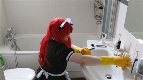 More Bathroom Cleaning Sissy Maid Youtube