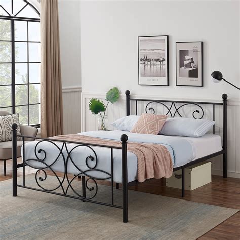 Full Size Victoria Platform Bed Frame With Headboard And Footboard