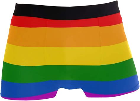 Linomo Men S Boxer Briefs LGBT Gay Pride Rainbow Peace Love Boxers