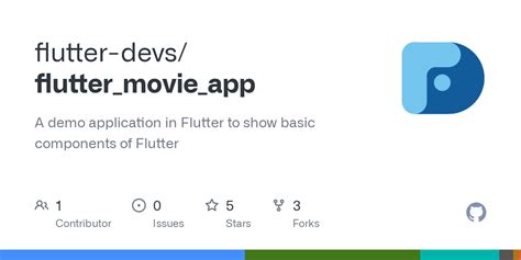 GitHub Flutter Devs Flutter Movie App A Demo Application In Flutter To Show Basic Components