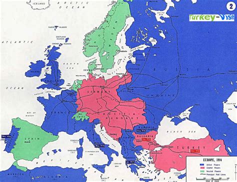 1914 World War Map