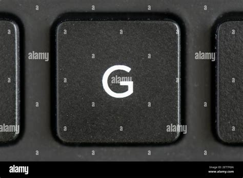 Letter G Key On A Laptop Keyboard Stock Photo Alamy