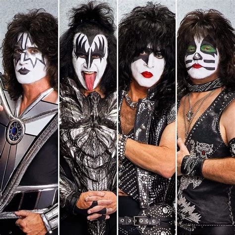 Kiss Band Members Iconic Makeup And Rock Star Style