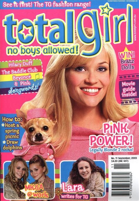 the cover of total girl magazine