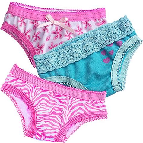 18″ Pink Panties 3 Pc Doll Clothes For American Girl Dolls Adorable Panties Set By Mangopeaches