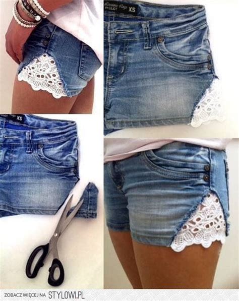 Diy Lace Cut Out Shorts Musely