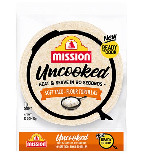 Uncooked Soft Taco Flour Tortillas Mission Foods