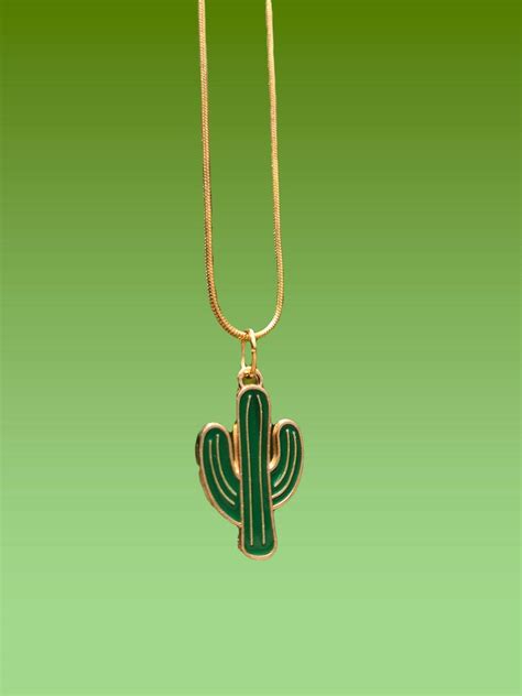 Vintage Gold Cactus Jack Necklace Travis Scott Inspired Grailed