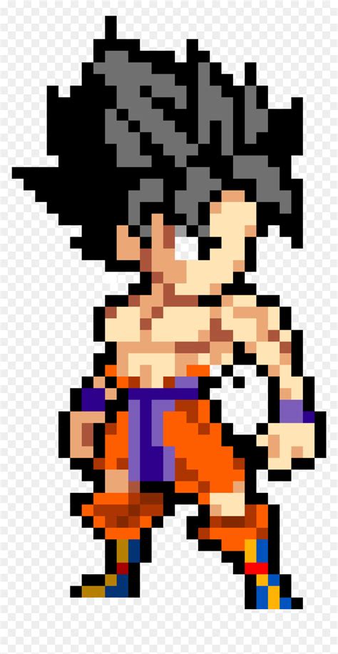 Goku Kaioken Pixel Art Hd Png Download Vhv