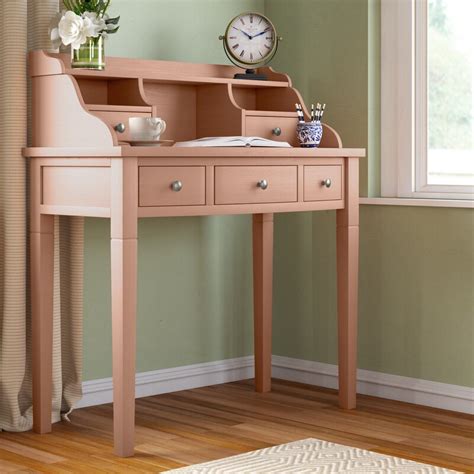 Maybe you would like to learn more about one of these? Beachcrest Home Olavo Solid Wood Secretary Desk with Hutch ...