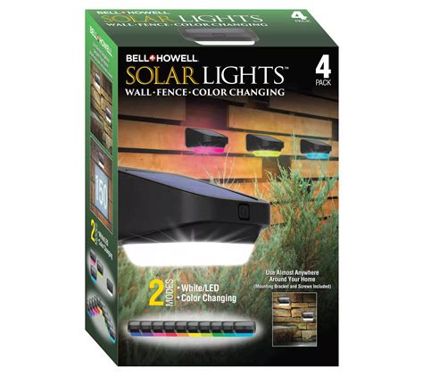 Bell Howell Solar Color Changing Fence Lights 4 Pack