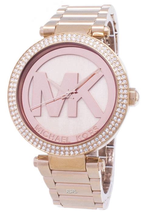 Designer watches from the official michael kors site evoke effortless fashion for men & women. Michael Kors Parker Crystals MK5865 Womens Watch ...