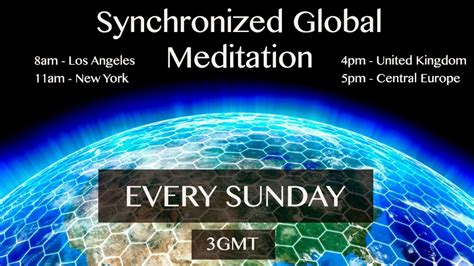 Achieving Peace Through Synchronized Global Meditation Humans Be Free