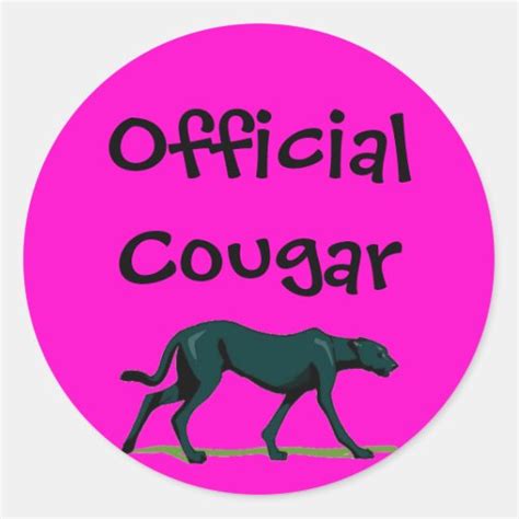 Official Cougar Sticker Zazzle