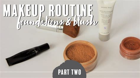 My Makeup Routine Foundations And Blush Youtube