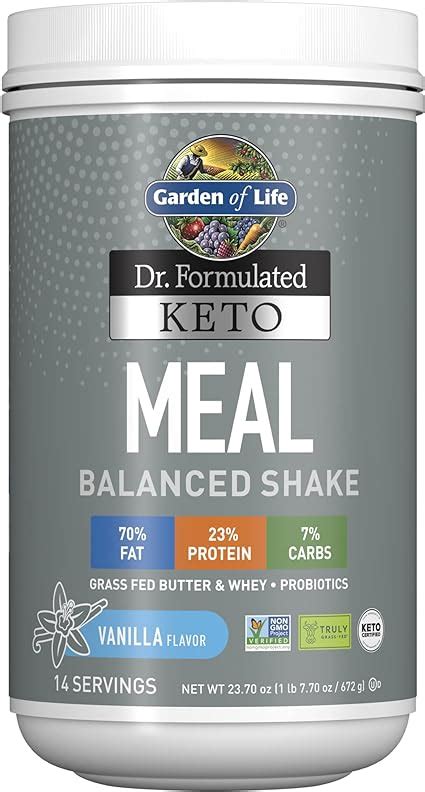 Garden Of Life Dr Formulated Keto Meal Balanced Shake Vanilla Powder