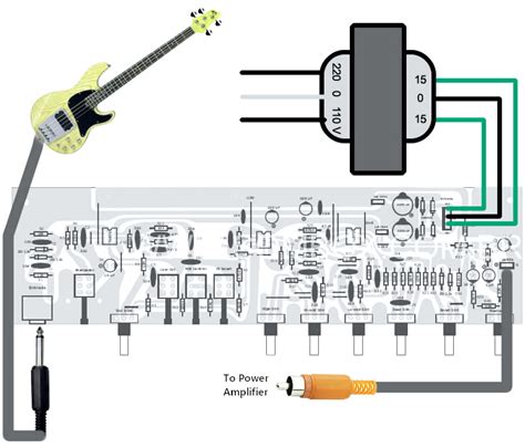 Guitar Preamp Circuit Diagram