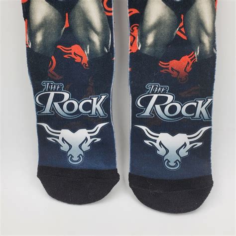 Wwe The Rock Odd Sox Crew Socks Adult Shoe Size 6 13 T Wrestling S12 814673029981 Ebay